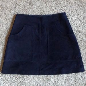 SUEDE LEATHER SKIRT